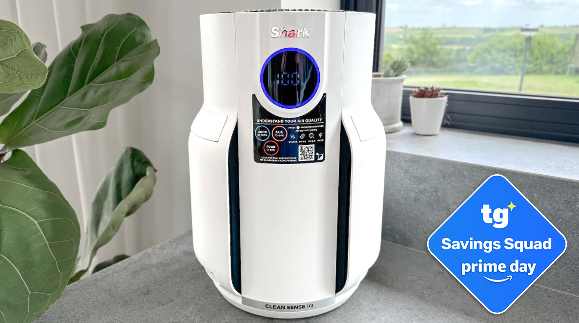 Shark NeverChange עם תווית CleanSense IQ UK. 