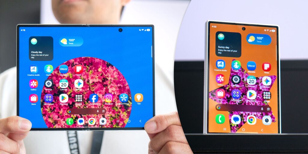 הלכתי עם ה-Galaxy Z Fold 8 - רחב, מוזר ואני רוצה אותו מאת מארק ספונאואר פורסם ב-22 ביולי 26 עדיין לא דורג המתקפל המסך הרחב הראשון של סמסונג הוא סופר קל ומותאם לצריכת תוכן