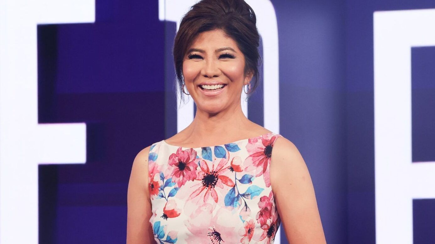 Host of 'Big Brother USA' Julie Chen Moonves posing for cameras.