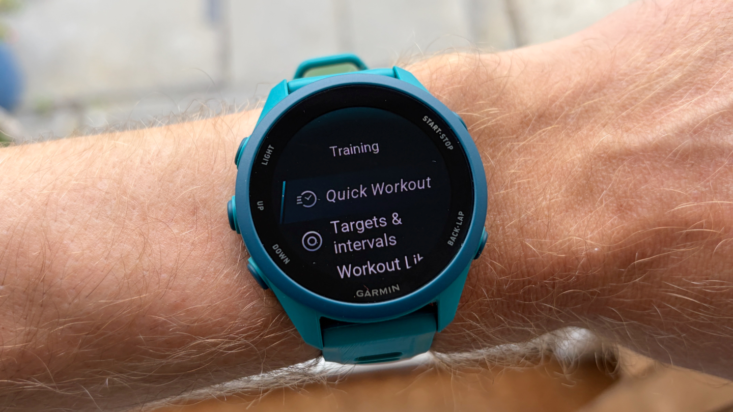 אימון מהיר של Garmin Forerunner 170