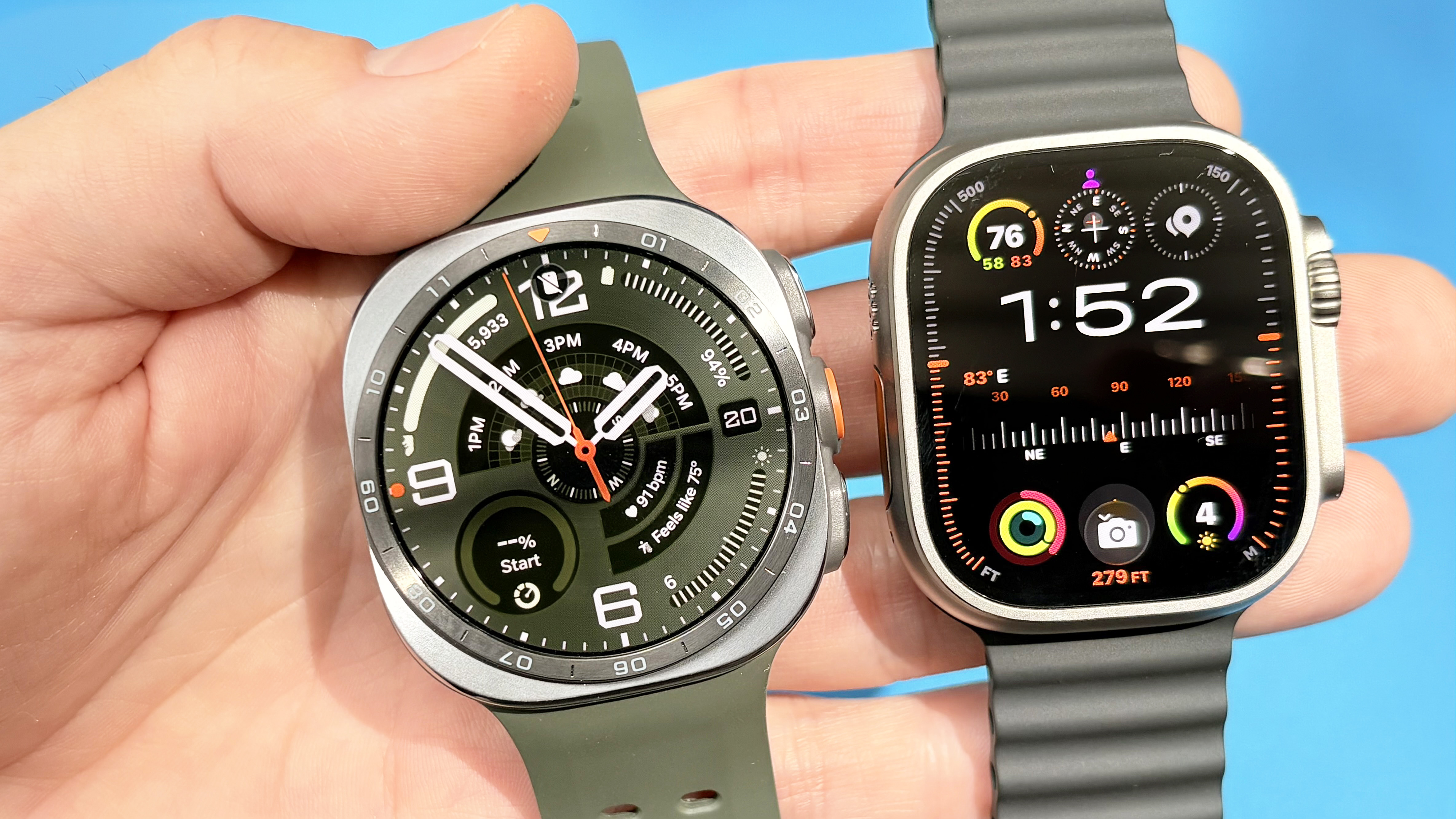 מבט מקרוב על השעון החכם Samsung Galaxy Watch Ultra 2