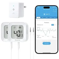 מדחום למקרר GoveeLife WiFi עם אזעקה (2 חבילות) מדחום למקרר GoveeLife WiFi עם אזעקה (2 חבילות)