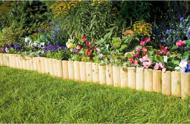 Argos Fixed Log Edging רגיל - חבילה של 2