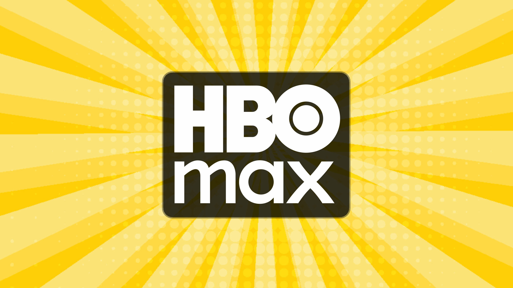 לוגו HBO Max על רקע צהוב