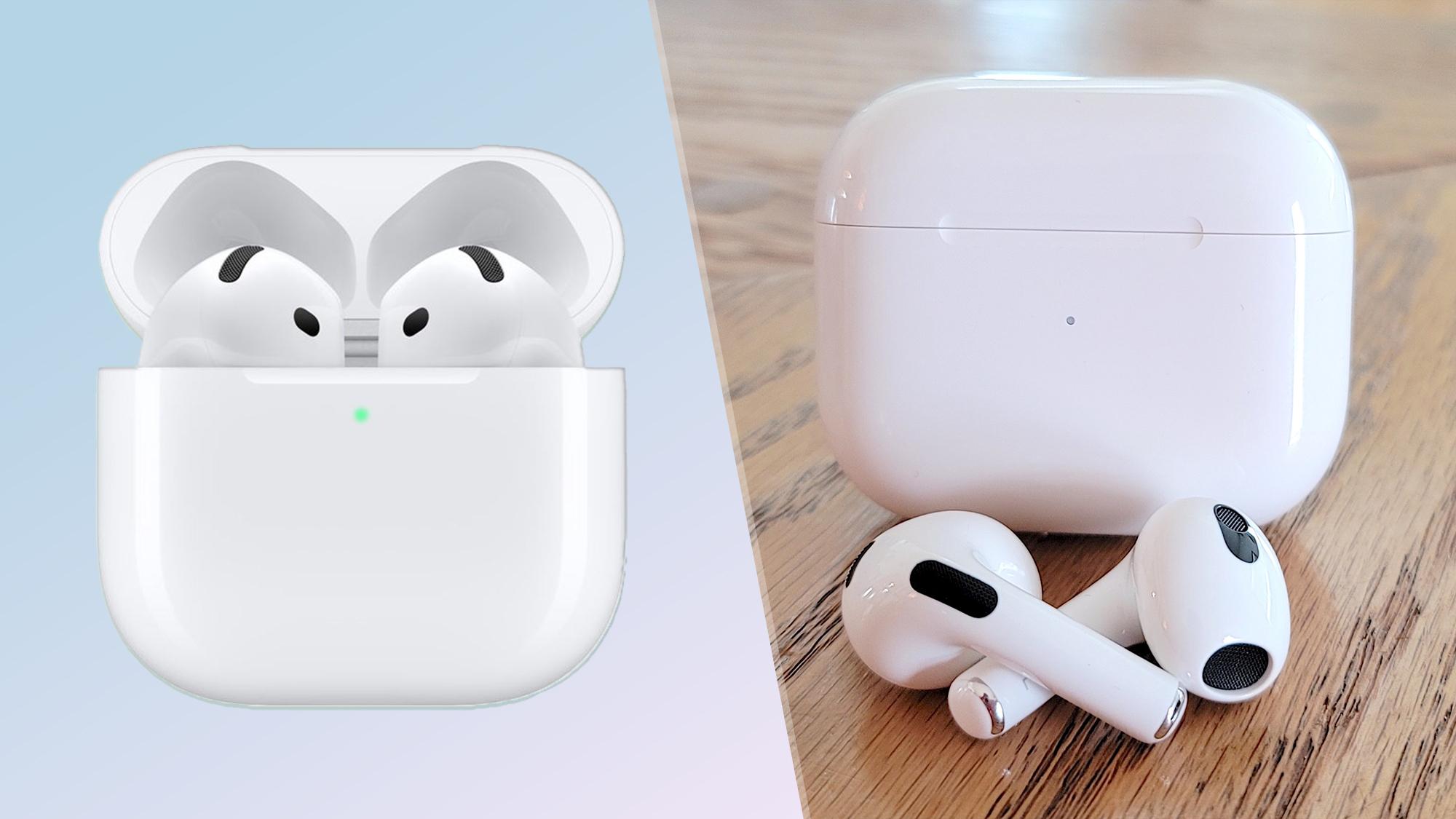 ה-AirPods 4 לעומת AirPods 3
