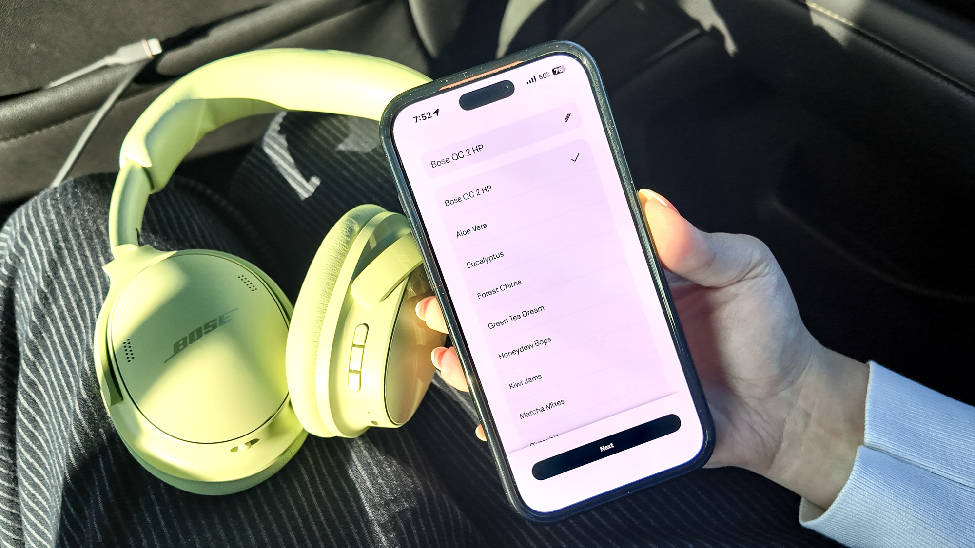 האפליקציה לאוזניות Bose QuietComfort (דור שני)