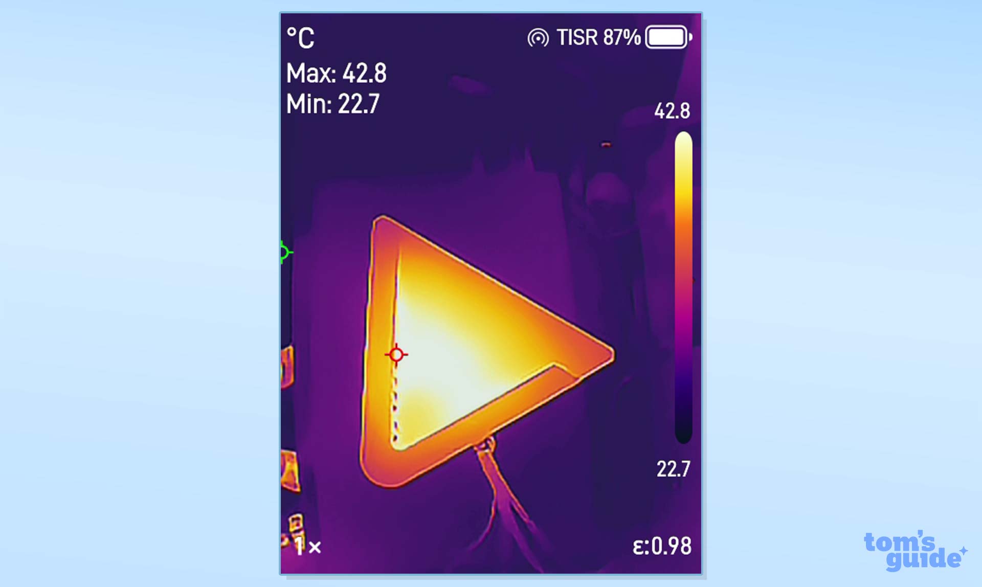 הדמיה תרמית של נתב MSI Roamii BE Pro