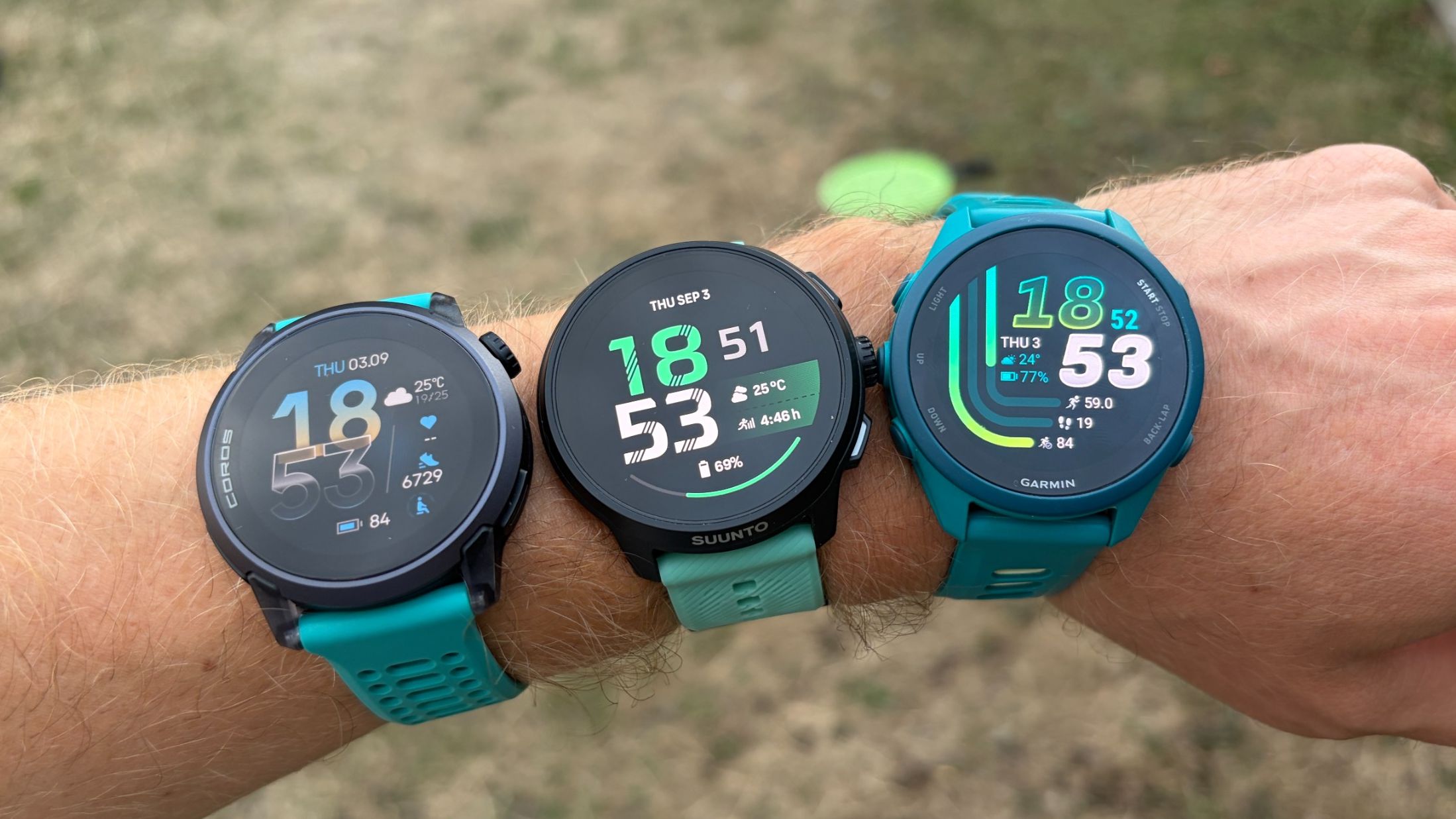 Coros Pace 4, Suunto Run 2 ו-Garmin Forerunner 170