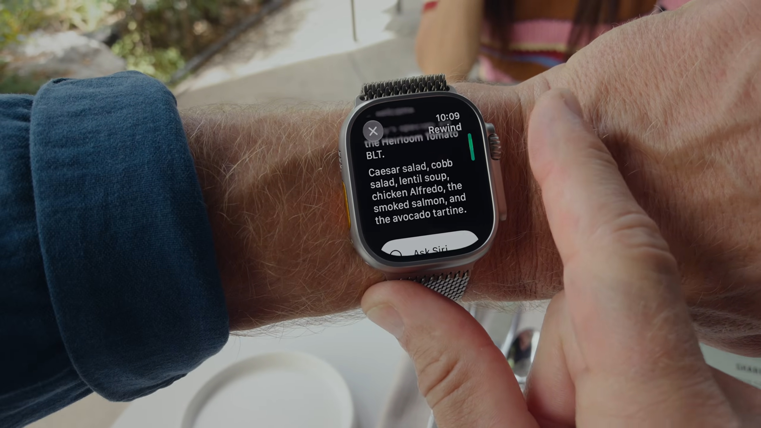 הרצה לאחור בשידור חי ב-Apple Watch 12