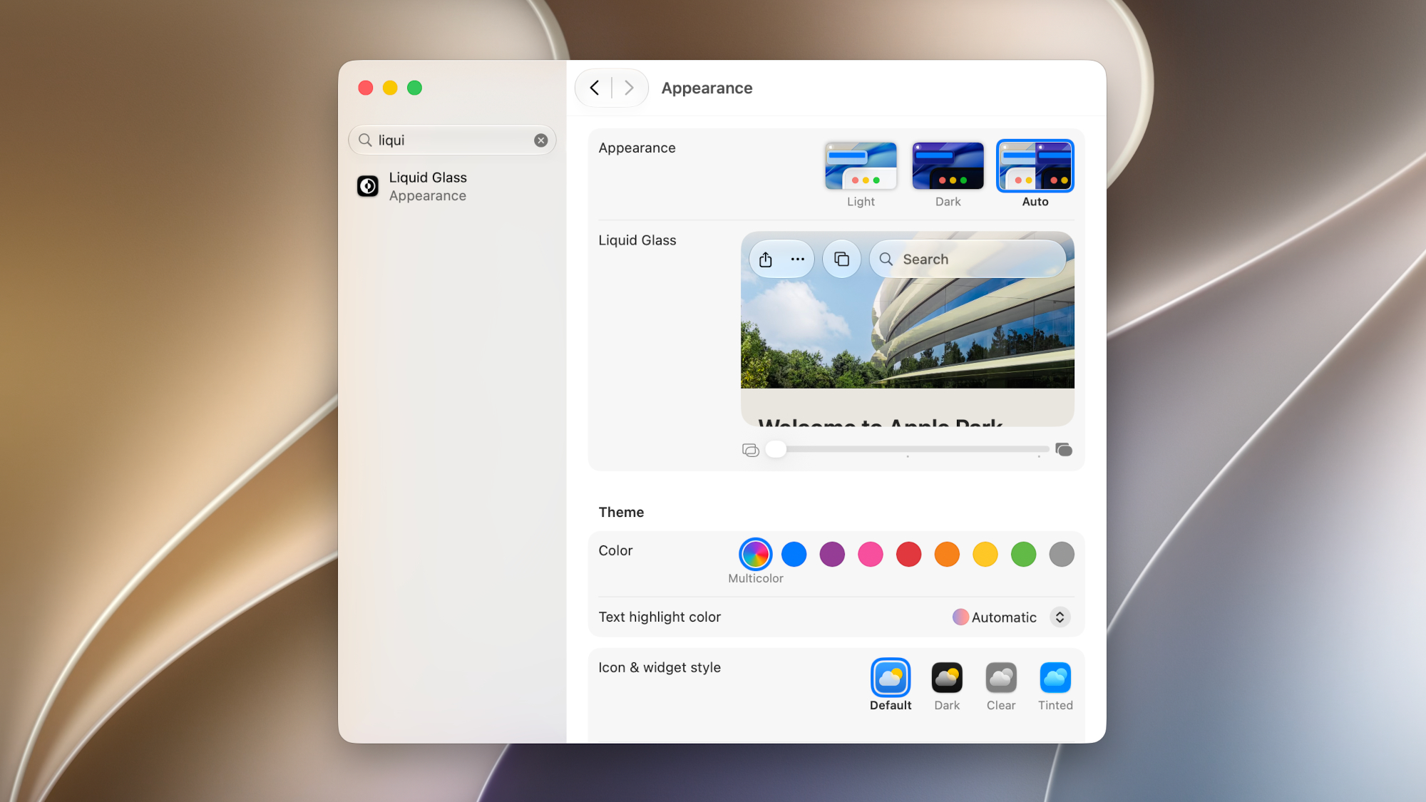 macOS 27 Liquid Glass