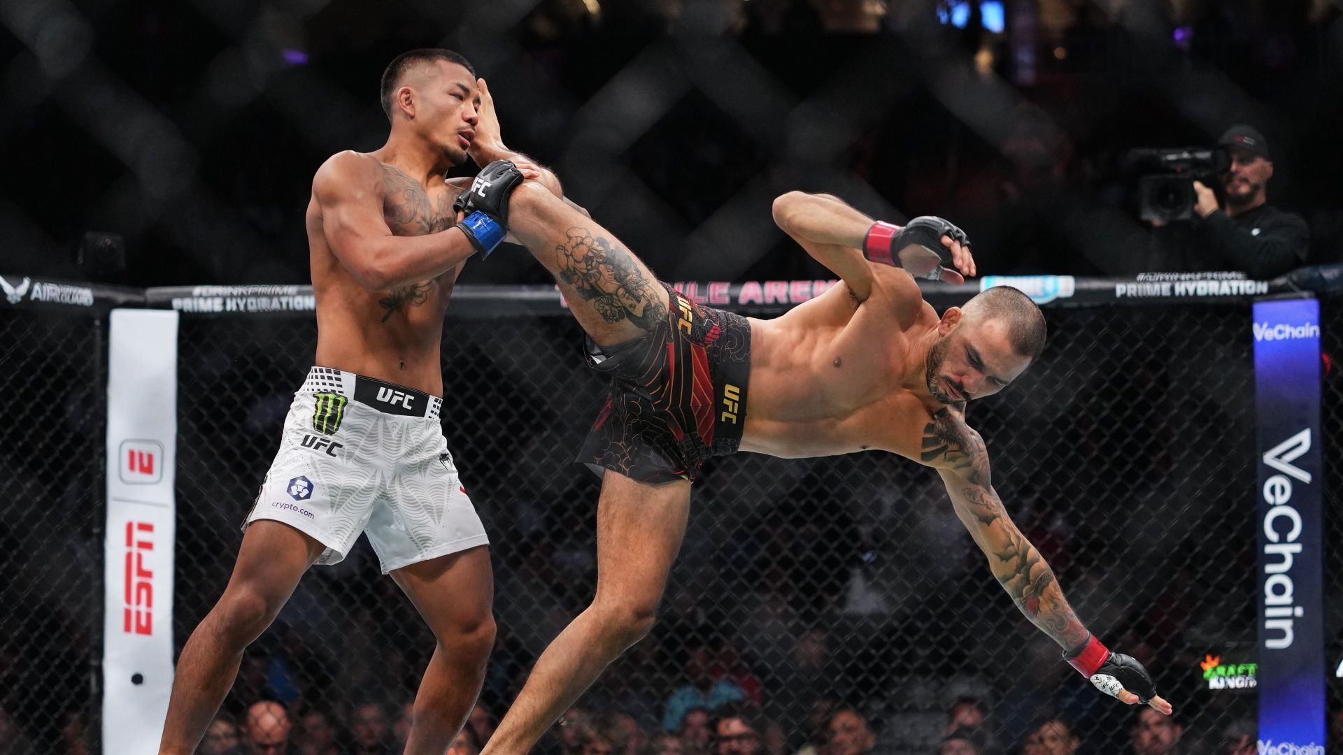 UFC 331 headliners Joshua Van and Alexandre Pantoja at UFC 323