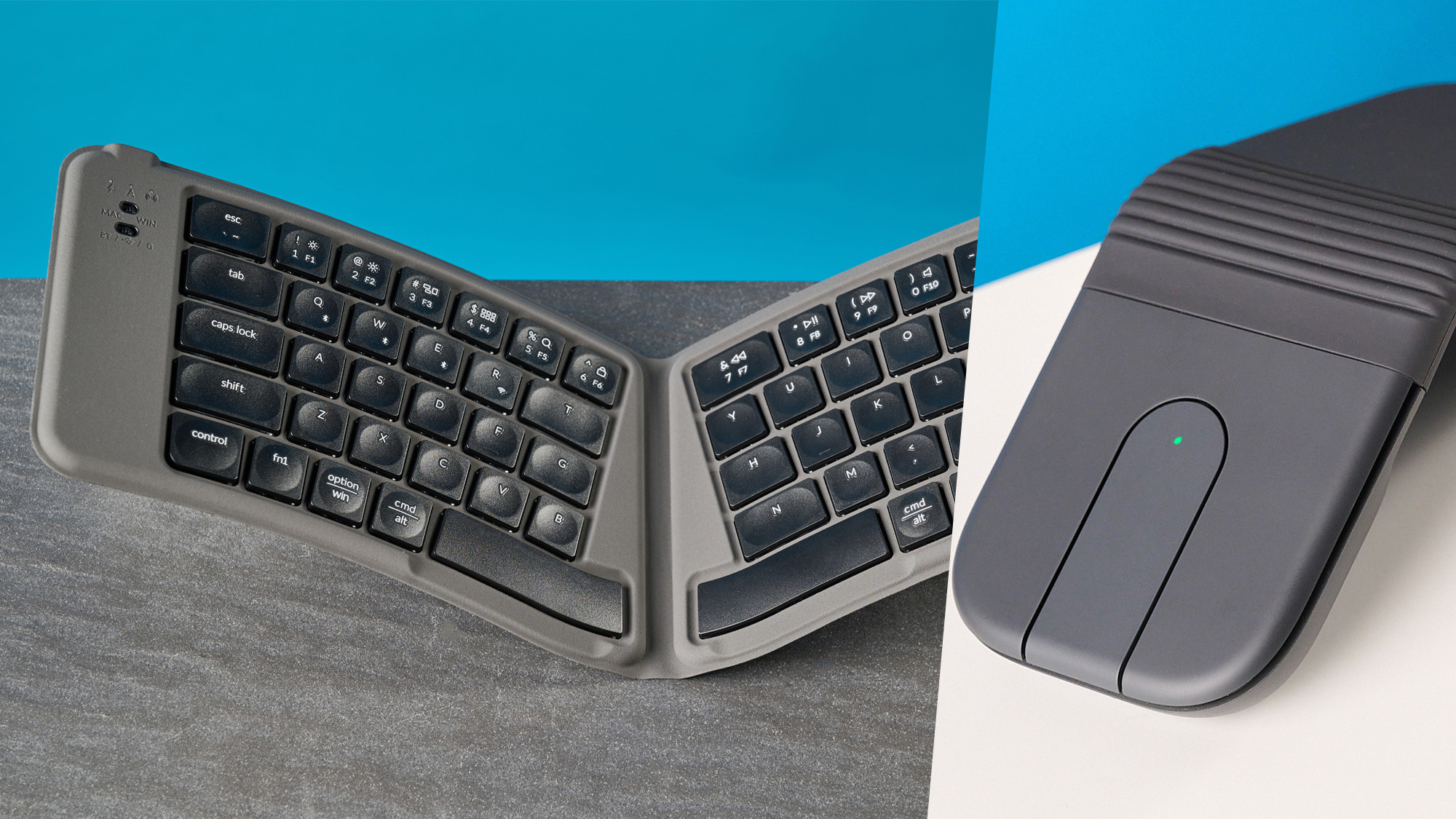 Keychron B11 Pro ו-Logitech Mobi Fold