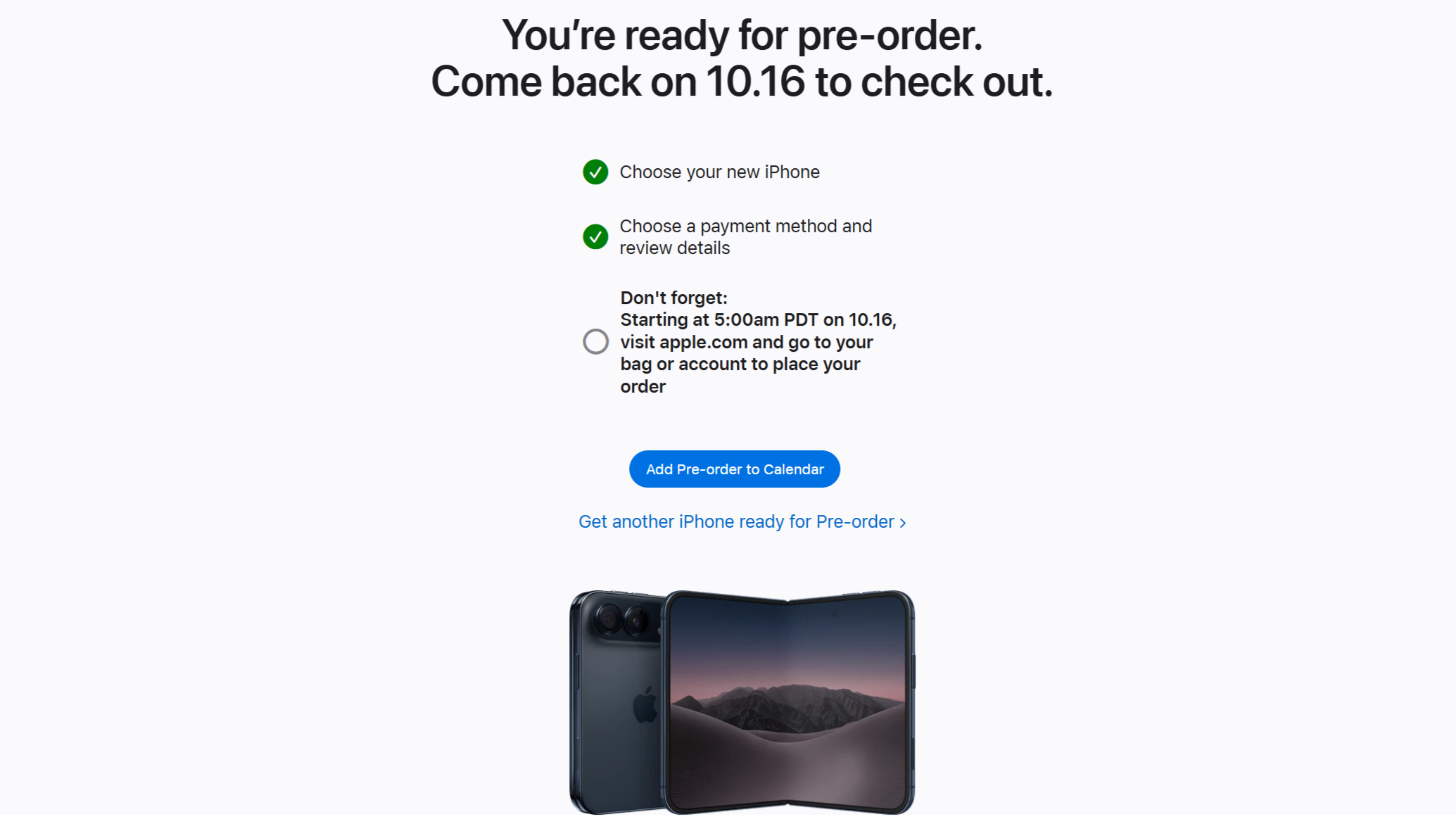 דפי הכנה להזמנה מוקדמת של iphone duo