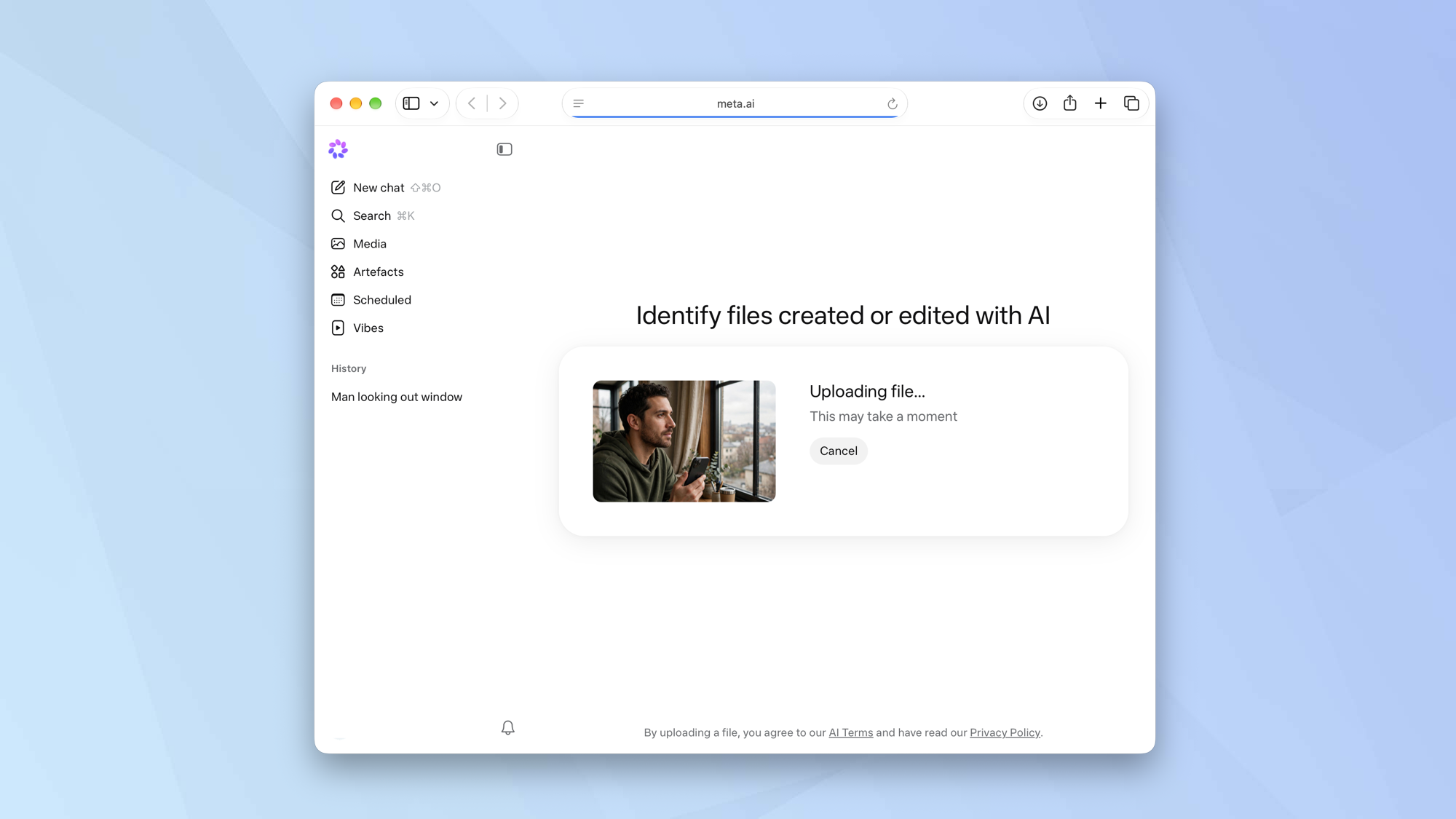 גלה אם תמונות נוצרו על ידי Meta AI