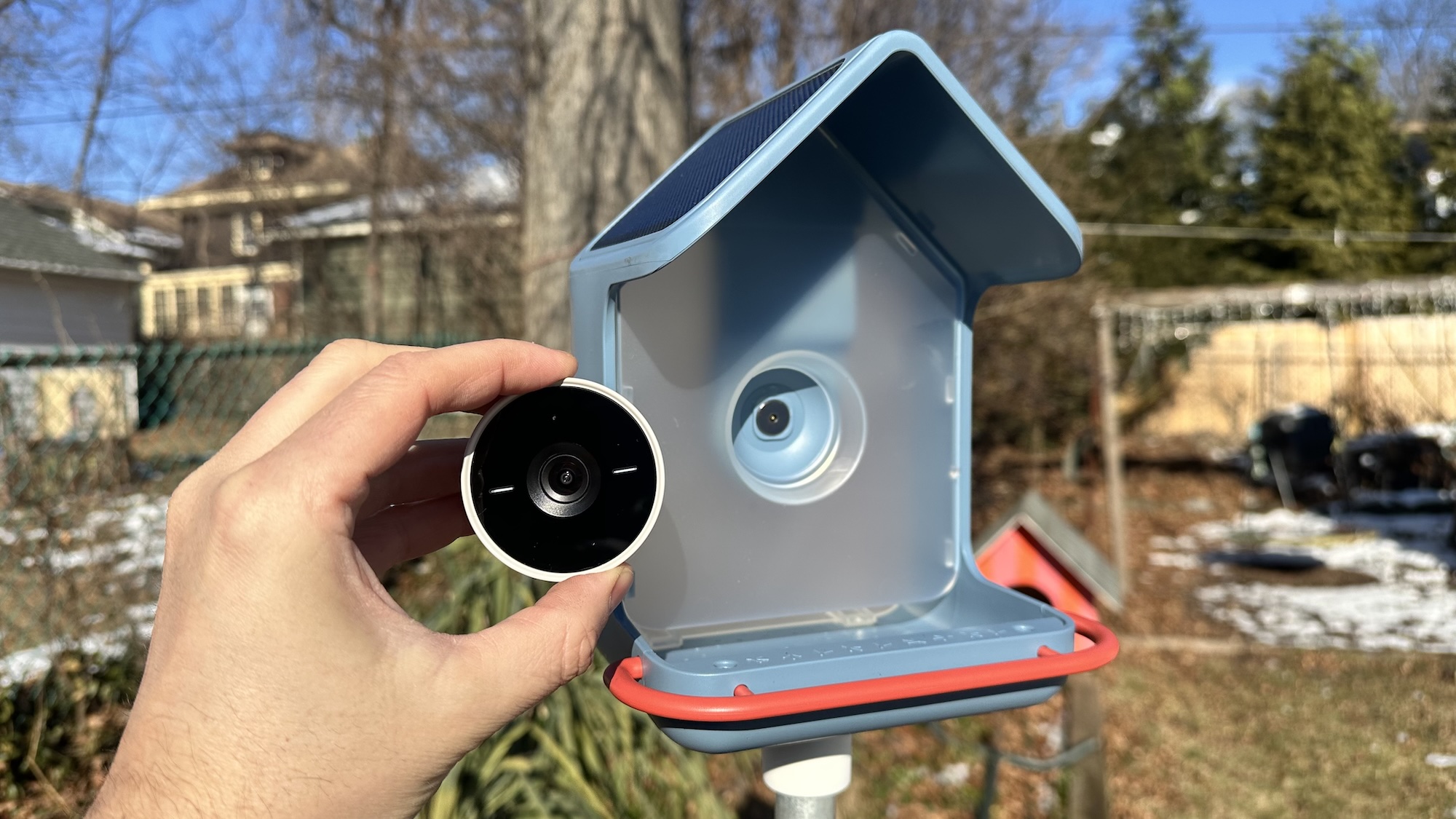 BirdBuddy Home עם מודול מצלמה הוסר