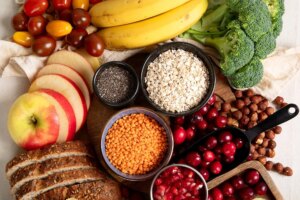 High fiber food for healthy bowel