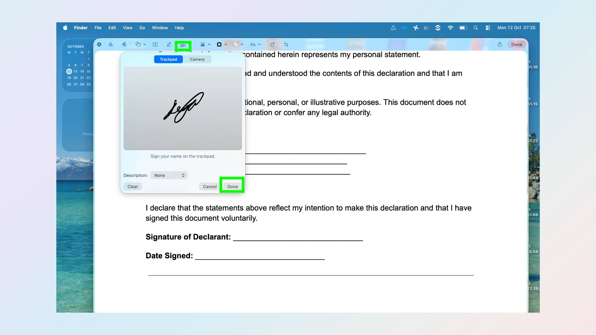 כיצד לחתום על Mac PDF בתצוגה מקדימה