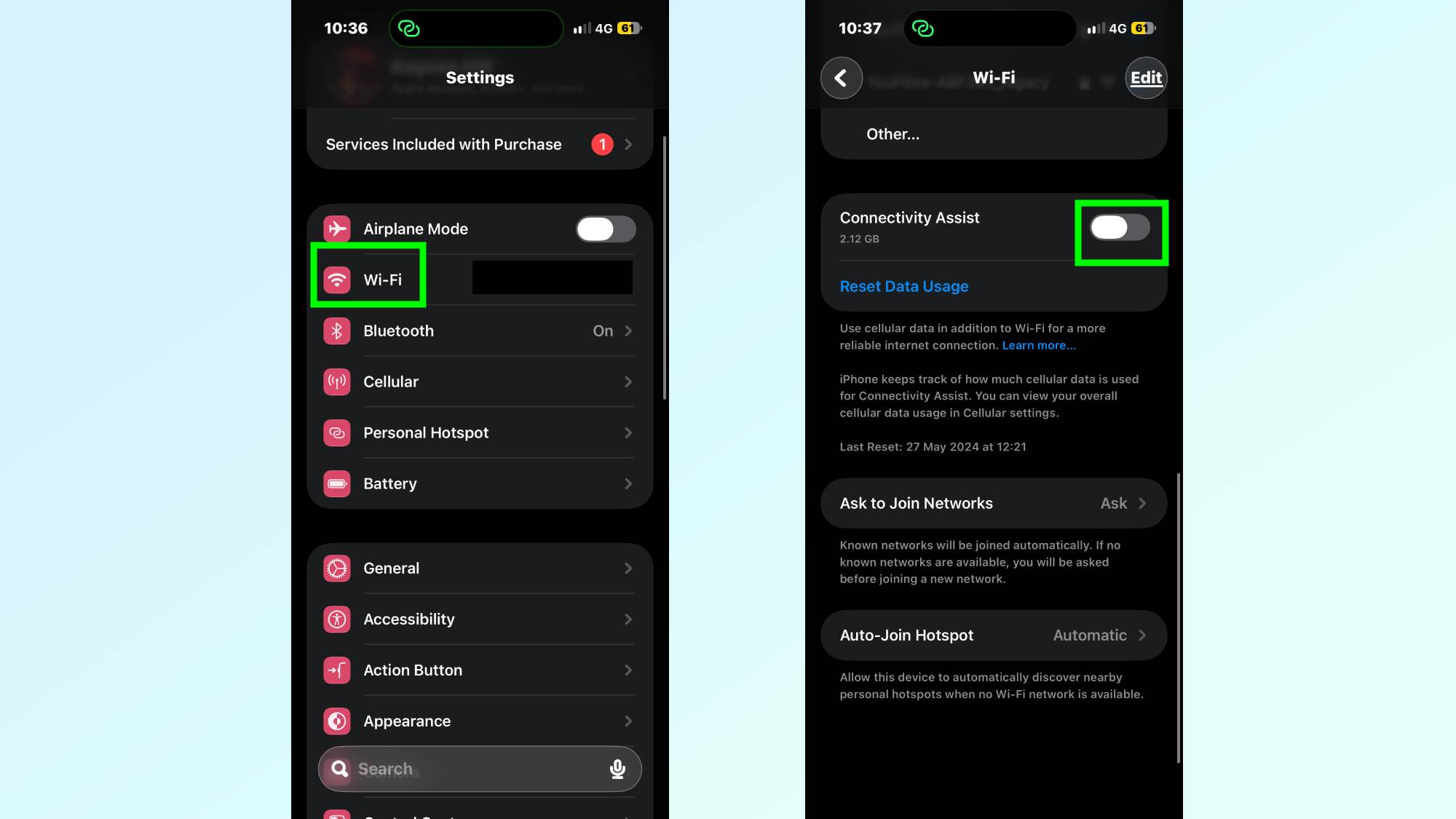 כיצד להשבית את סיוע בקישוריות באייפון ב-iOS 27