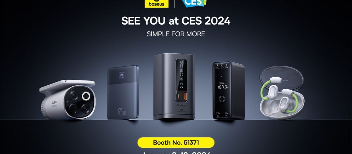 a photo of the products from Baseus at CES