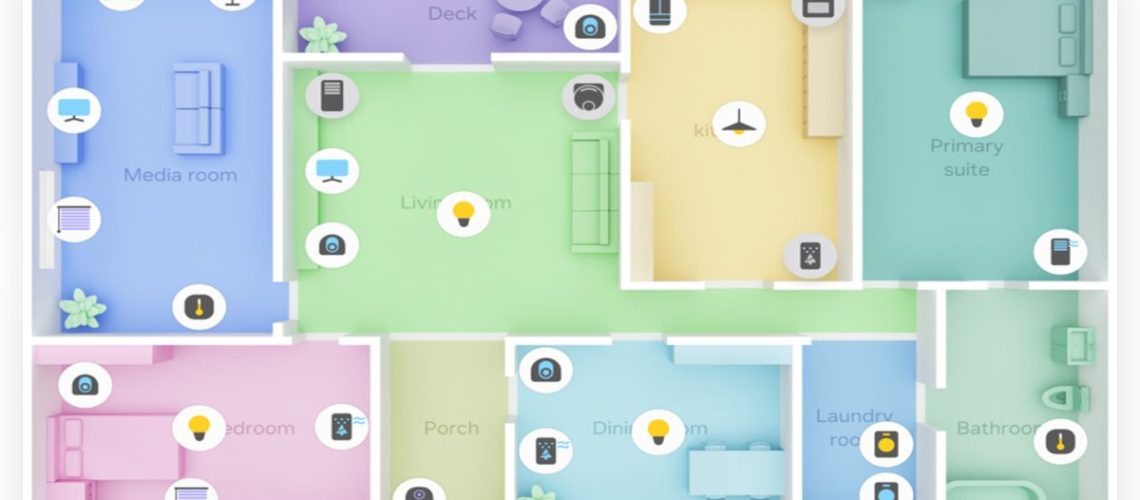 Samsung Smart Things Map View app