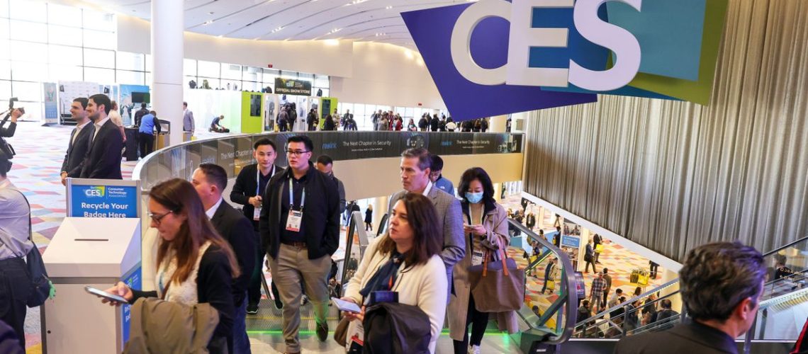 ces 2024 show floor from getty images