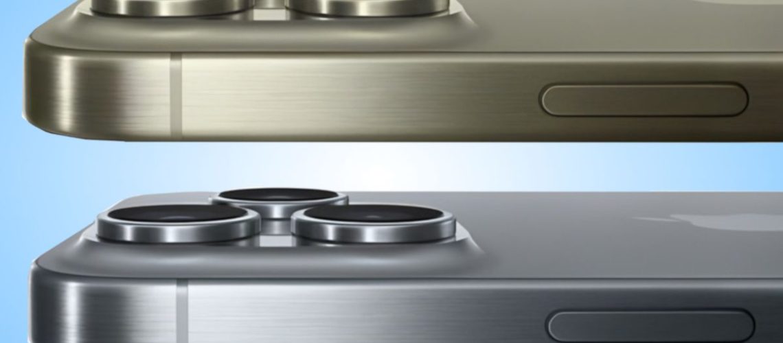 iPhone 16 Pro render blue bg