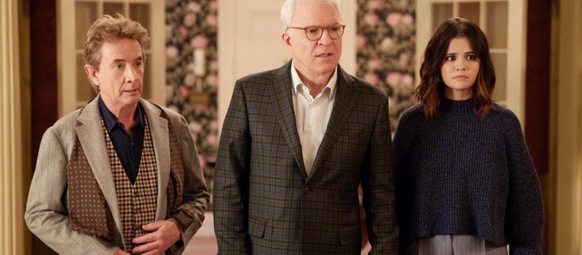 Martin Short, Steve Martin and Selena Gomez in Only Murders in the Building season 2
