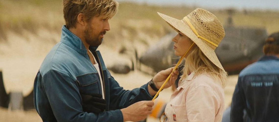 (L-R) Ryan Gosling as Colt Seavers and Emily Blunt as Jody Moreno in