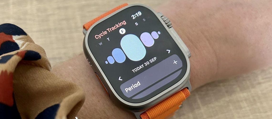 Apple Watch Ultra cycle tracking