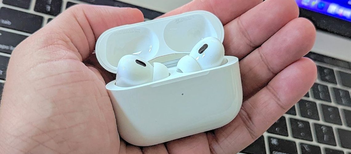 Apple AirPods Pro 2 head in hand