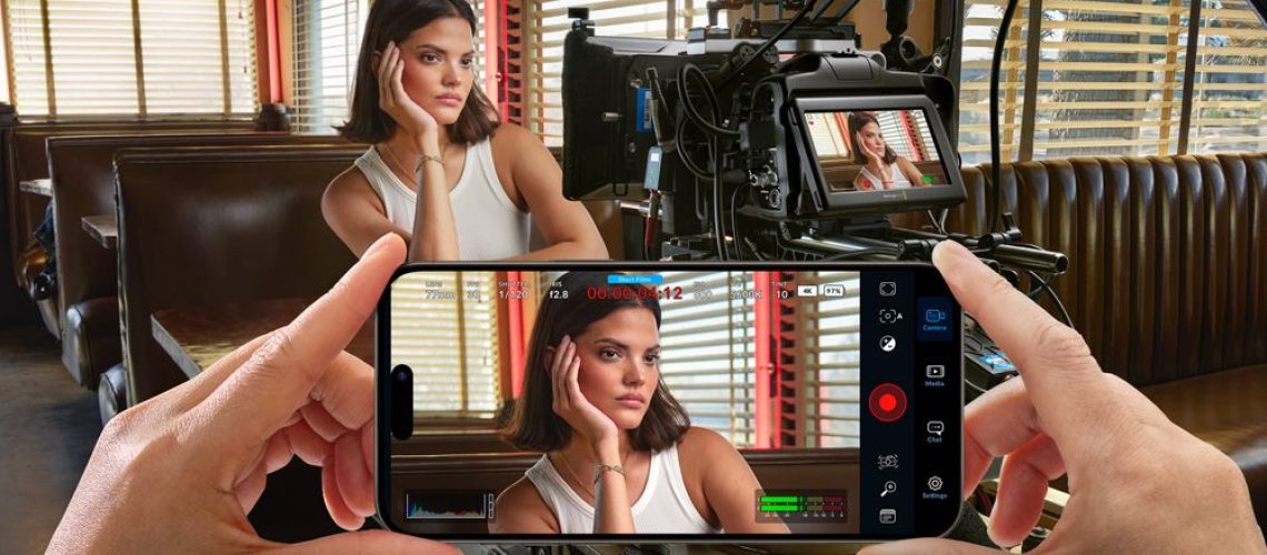 Promo image for the Blackmagic Design camera app coming to Android phones