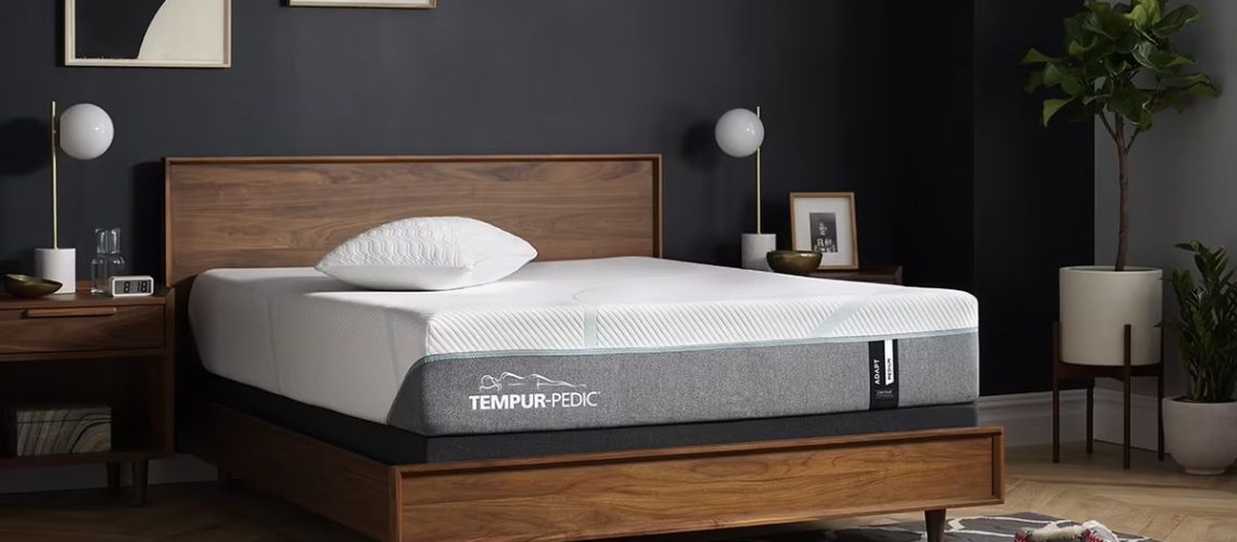 Tempur-Pedic Tempur-Adapt mattress on a platform bed