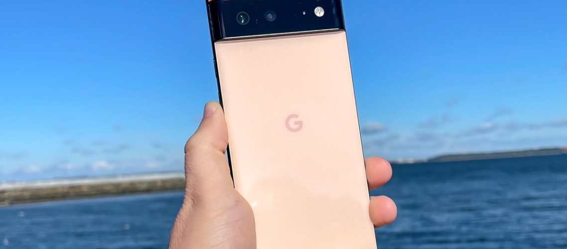 Google Pixel 6 held in hand