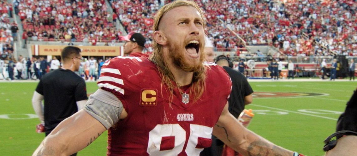 George Kittle of the San Francisco 49ers on Receiver