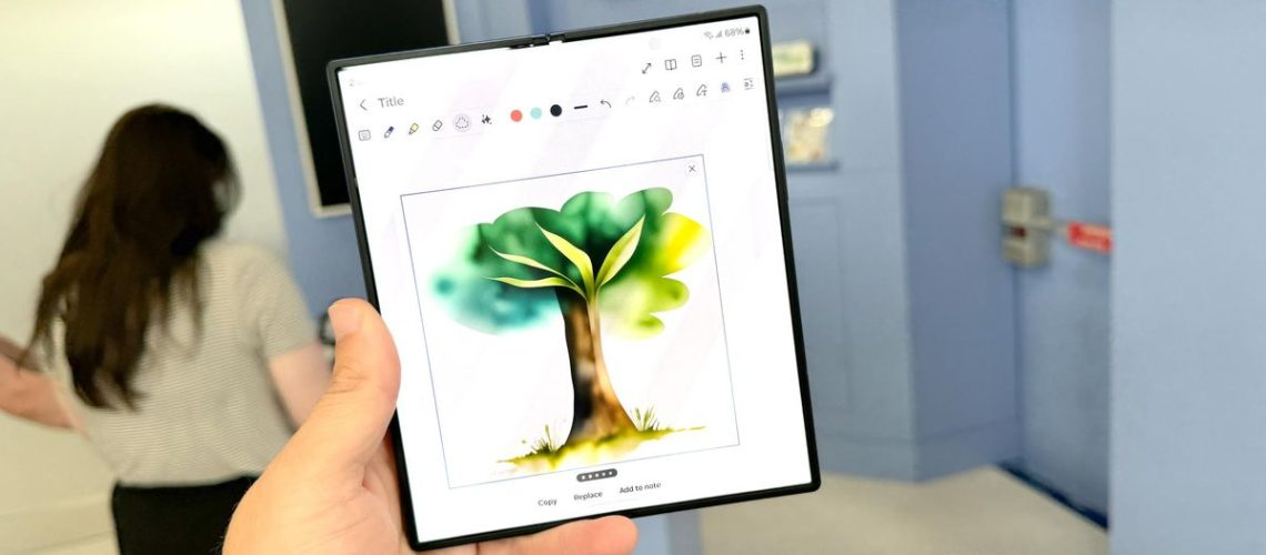 Samsung Galaxy Z Flip 6 Interpreter mode animation.