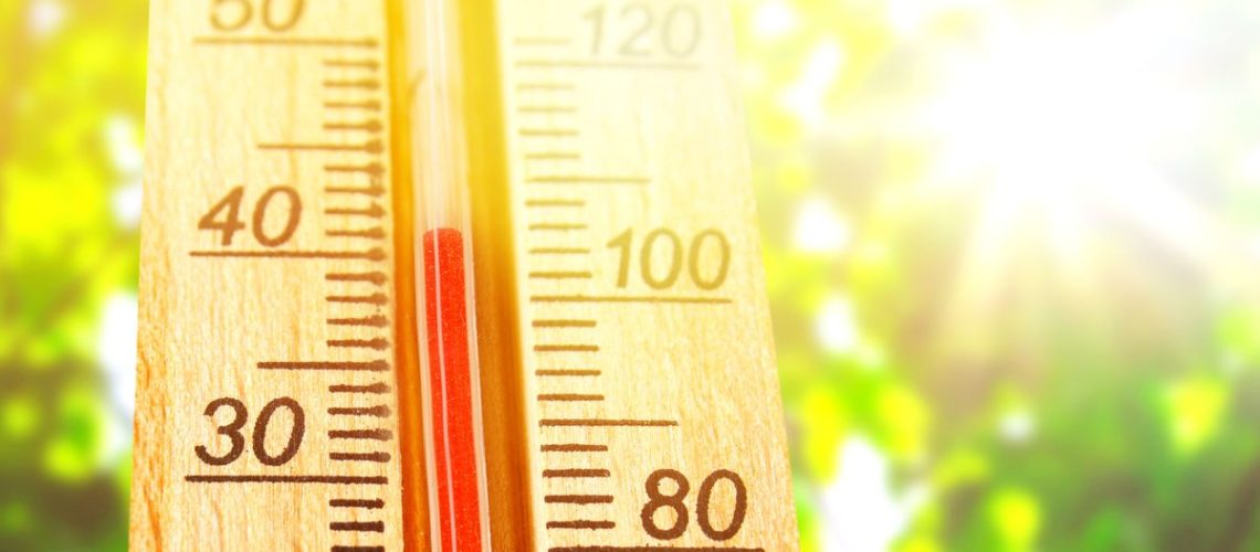 an image showing a thermometer during a heatwave
