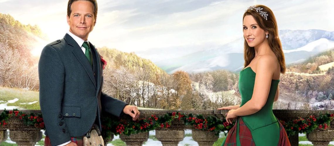 Scott Wolf and Lacey Chabert in A Merry Scottish Christmas