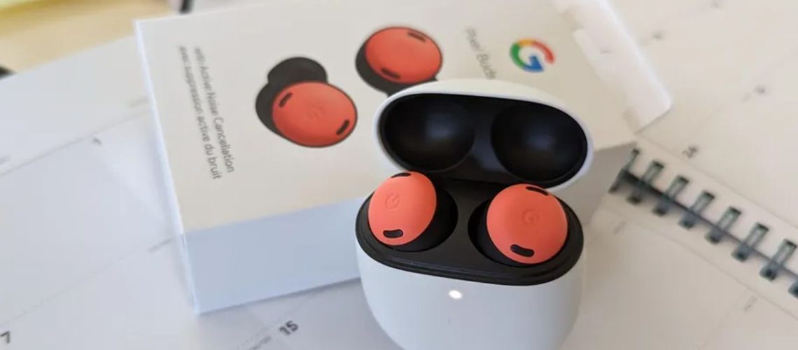 The Pixel Buds Pro and their box