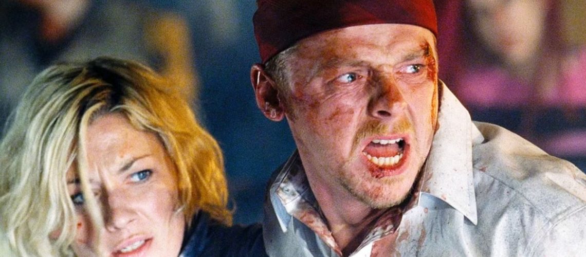 Kate Ashfield and Simon Pegg in