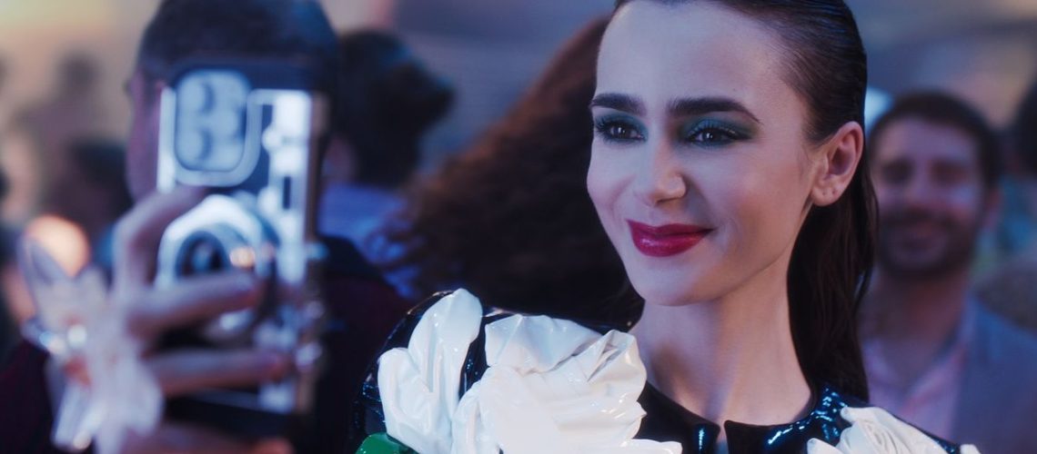 Lily Collins as Emily in episode 404 of Emily in Paris