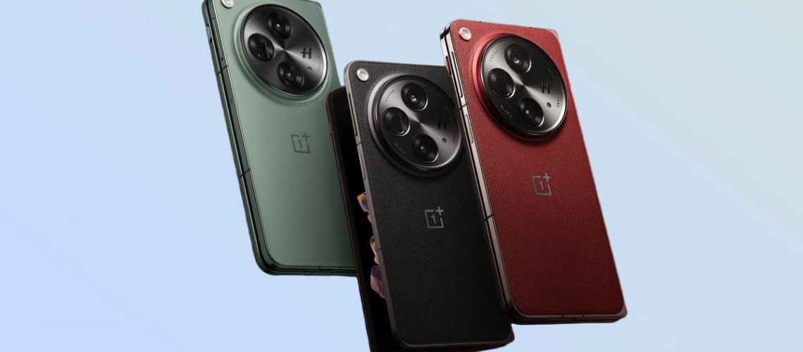 OnePlus Open Apex Edition in three different colors.