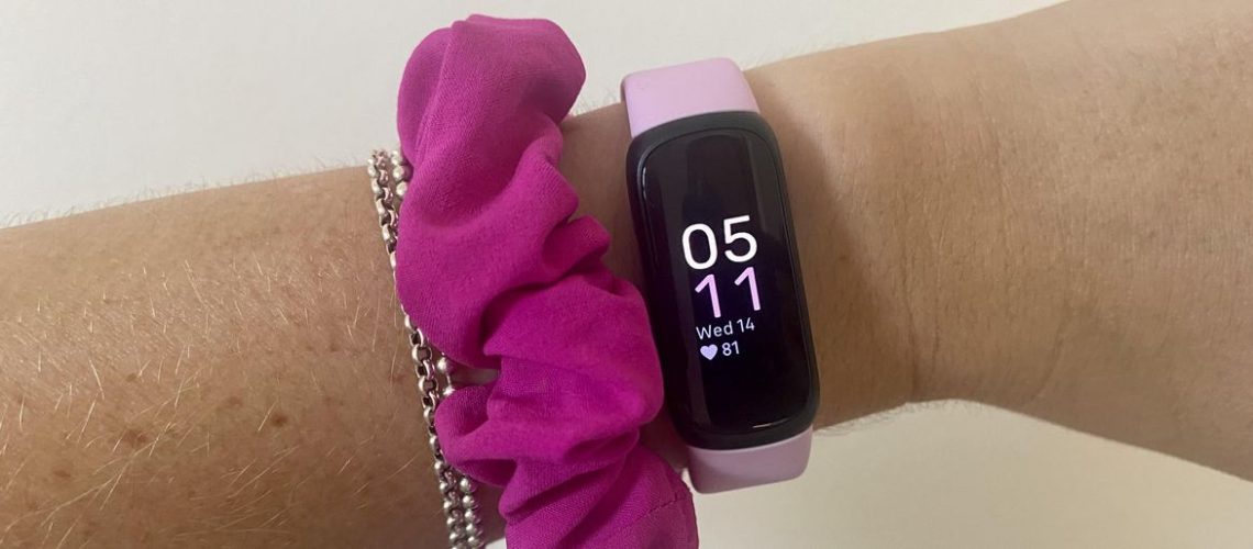 Fitbit Inspire 3 on a person
