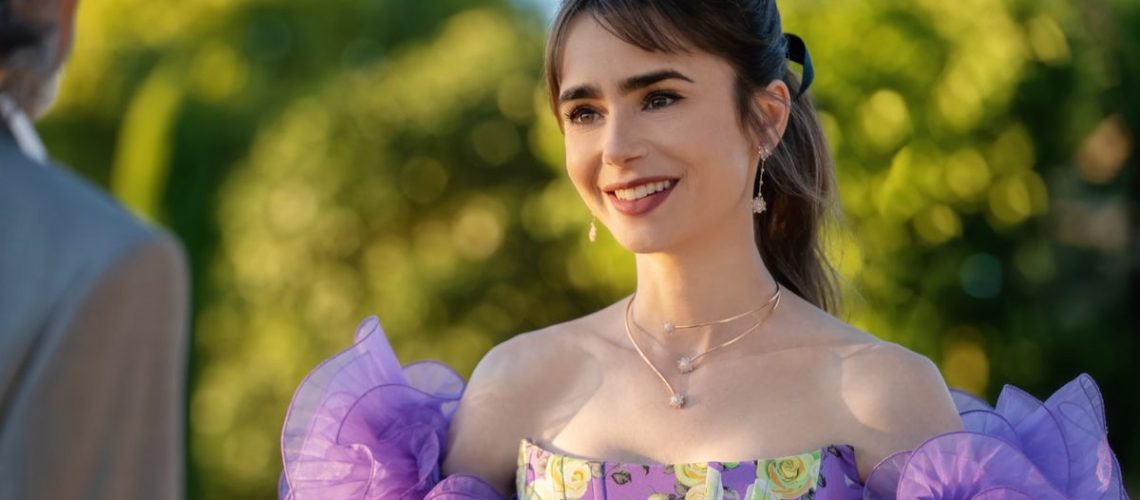Lily Collins as Emily in episode 306 of Emily in Paris