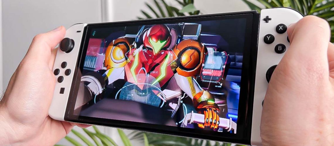 Nintendo switch oledn handheld display