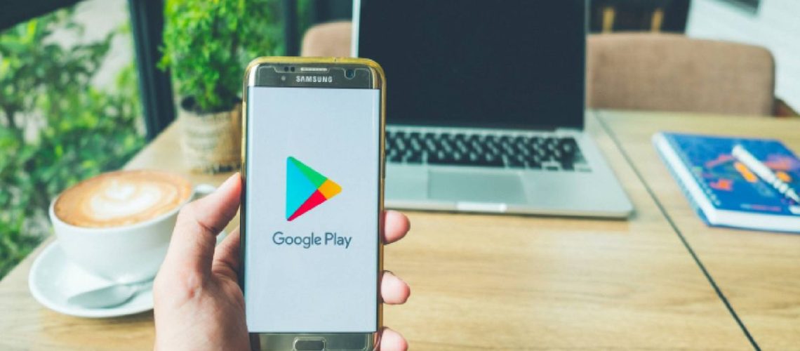 Google Play on a Samsung Galaxy phone