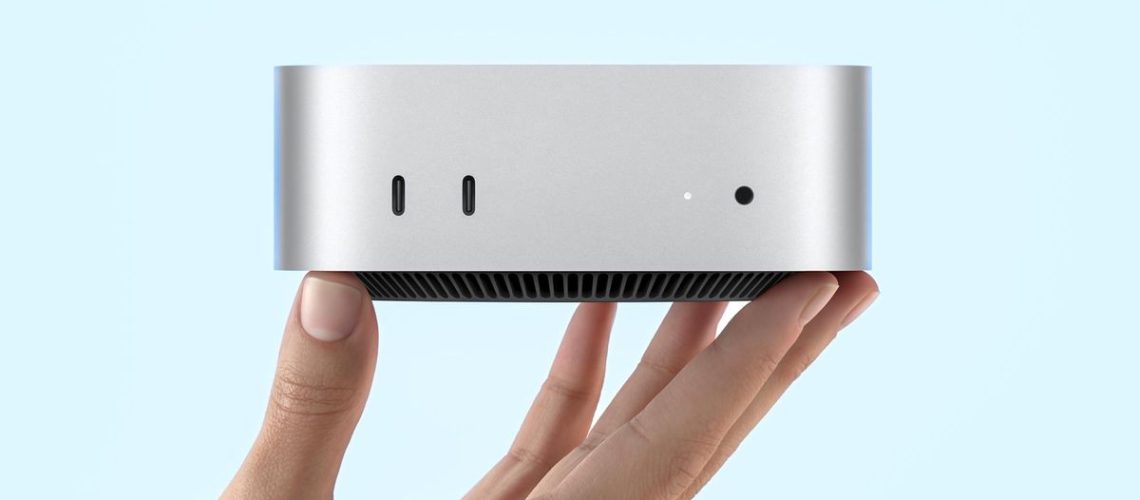 Mac mini M4 in hand