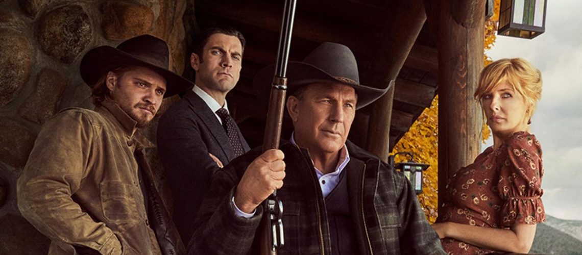 The cast of Yellowstone in season 4 poster