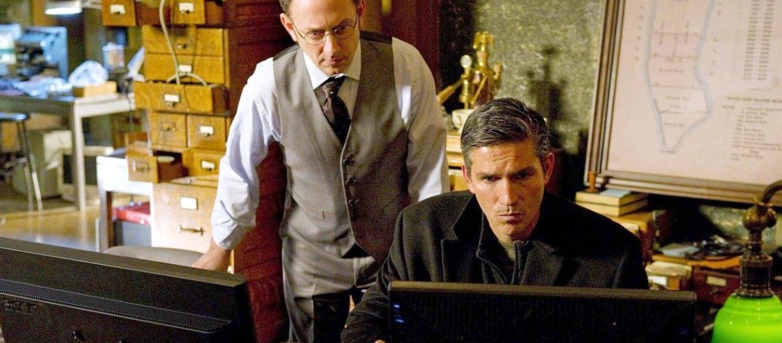 Michael Emerson and Jim Caviezel in Person of Interest