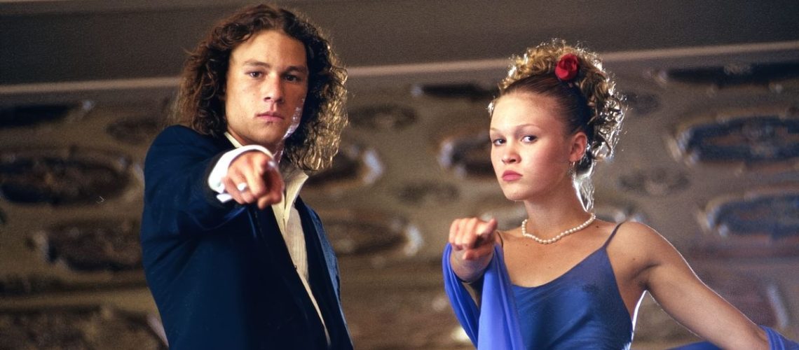 Heath Ledger and Julia Stiles in 10 Things I Hate About You