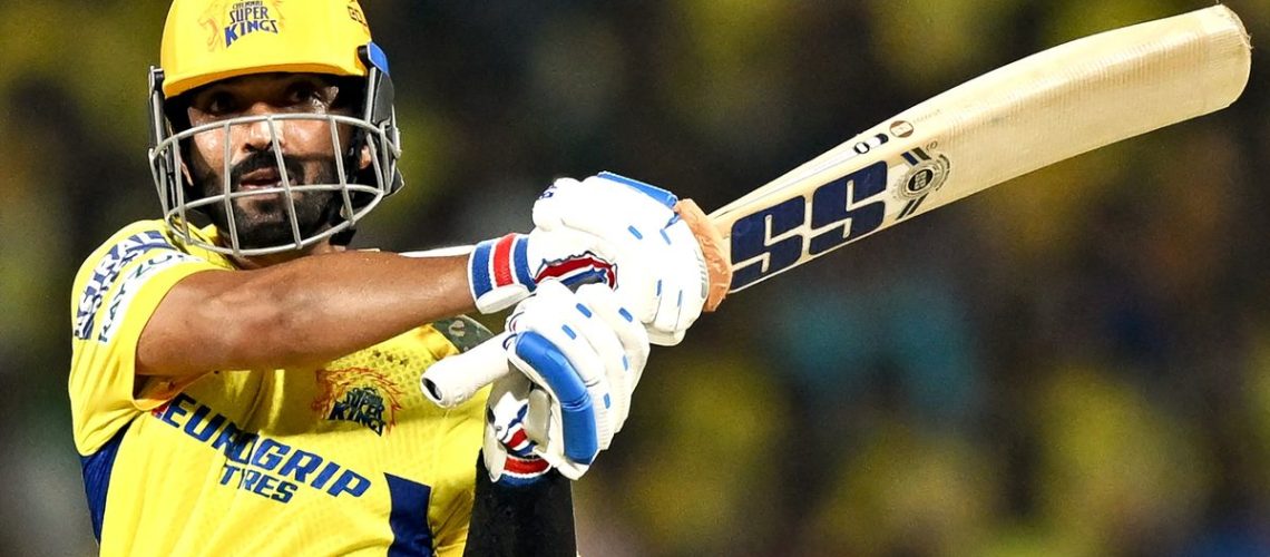 Ajinkya Rahane in IPL action